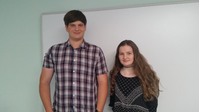Mark, 17 (left) and Sophie, 15 (right)