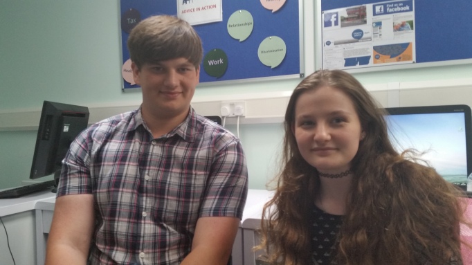 Mark, 17 (left) and Sophie, 15 (right).