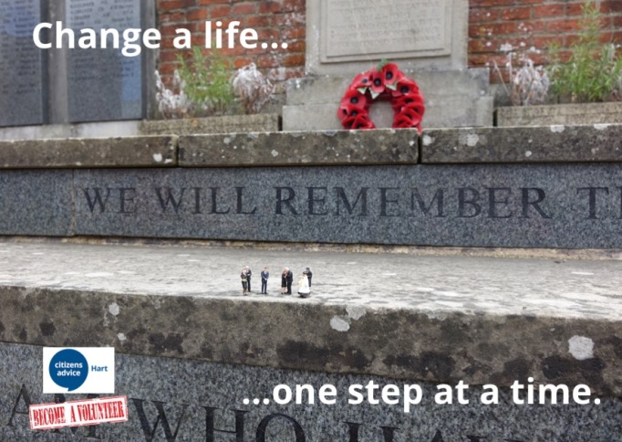Location: on the steps of Odiham War Memorial.